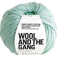 Wool And The Gang Shiny Happy Aran Yarn, 100g - Spearmint Green