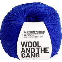 Wool And The Gang Shiny Happy Aran Yarn, 100g - True Blue