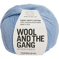 Wool And The Gang Shiny Happy Aran Yarn, 100g - Powder Blue