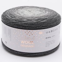 Rico Creative Wool Degrade 4 Ply Yarn, 200g - Grey