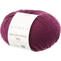 Rowan Super Fine Merino 4 Ply Yarn, 50g - Wine