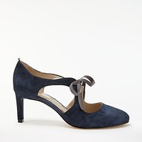 Boden Rebecca Ribbon Tie Court Shoes - Navy
