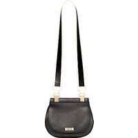 Modalu Trudy Leather Mini Saddle Bag - Black