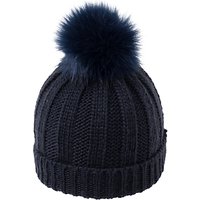 French Connection Pom Pom Beanie Hat, One Size - Nocturnal