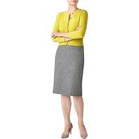 Pure Collection Cashmere Cropped Cardigan - Chartreuse