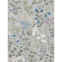 Boråstapeter Flora Wallpaper - Grey 5476