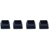 B&Q Black Plastic Insert Cap Pack Of 4 - 3663602992059