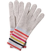 Pure Collection Cashmere Stripe Gloves - Multi Stripe