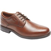 Rockport Essential Details Plaintoe Leather Derby Shoes - Tan