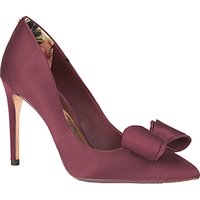Ted Baker Tie The Knot Azeline Bow Stiletto Heeled Court Shoes - Purple