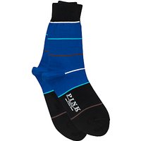 Thomas Pink Daube Stripe Cotton Socks - Blue/Multi
