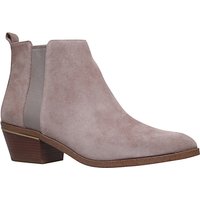 MICHAEL Michael Kors Crosby Block Heeled Ankle Boots - Grey Suede