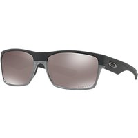 Oakley OO9189 Two Face Prizm Daily Polarised Square Sunglasses - Black Grey/Mirror Grey