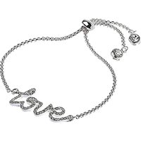 Adele Marie Cubic Zirconia Pave Love Bracelet - Silver