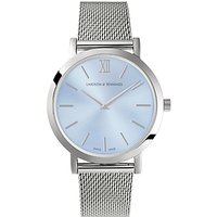 Larsson & Jennings Women's Lugano Bracelet Strap Watch - Silver/Blue