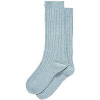 Brora Cashmere Bed Socks - Blue Haar