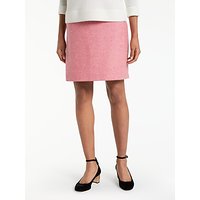 Boden British Tweed Mini Skirt - Pink Herringbone