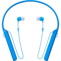 Sony WI-C400 Bluetooth NFC Wireless In-Ear Headphones With Mic/Remote & Neckband - Blue