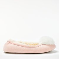 Boden Knitted Pom Pom Slippers - Pink