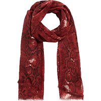 Gerard Darel Emma Wool Silk Blend Scarf - Red