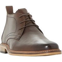 Dune Malta Lace Up Leather Boots - Brown