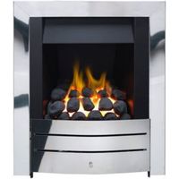 Ignite Maine Chrome Effect Manual Control Inset Gas Fire - 0634158542244
