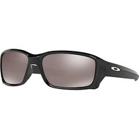 Oakley OO9331 Straightlink Prizm Daily Polarised Rectangular Sunglasses - Black/Mirror Grey