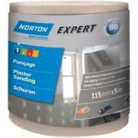 Norton Expert 80 Grit Sandpaper Roll (L)5m (W)115mm - 3157629426531