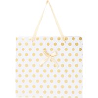 Large Gold Polka Dot Gift Bag
