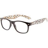 Black And Leopard Print Round Frames