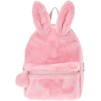 Furry Pink Bunny Backpack