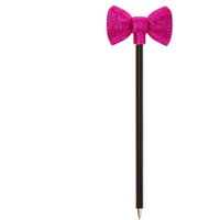 Pink Glitter Bow Pen