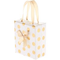 Medium Gold Polka Dot Gift Box
