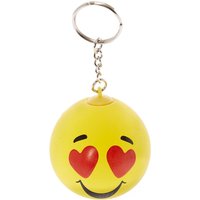 Heart Eye Emoji Stress Ball Keychain
