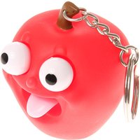 Rubber Apple Popping Tongue Keyring