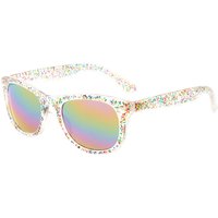 Retro Rainbow Glitter Sunglasses