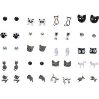 20 Pack Cat Stud Earrings