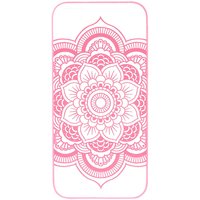Hot Pink Frosted Mandala Phone Case