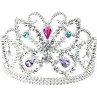 Kids Silver Crystal Butterfly Crown Tiara