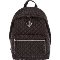 Black Quilted Oversized Backpack