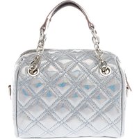 Holographic Quilted Mini Crossbody Duffle Bag