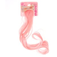 Pink Bow Faux Hair Clip