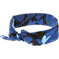 Blue Camo Bandana Headwrap