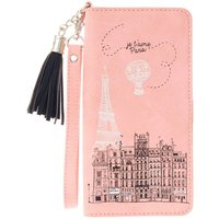 Bush Pink Paris Themed Travel Wallet