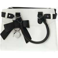 White And Black Cross Body Satchel Handbag