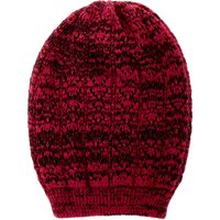 Pink And Black Marled Double Layer Beanie