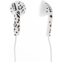 Black And White Music Note Headphones