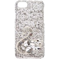 Silver Sequin Swan Phone Case