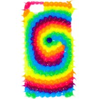 Rainbow Rubber Spike Swirl Phone Case