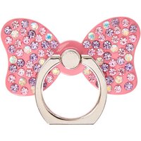Pink Stone Studded Bow Ring Stand